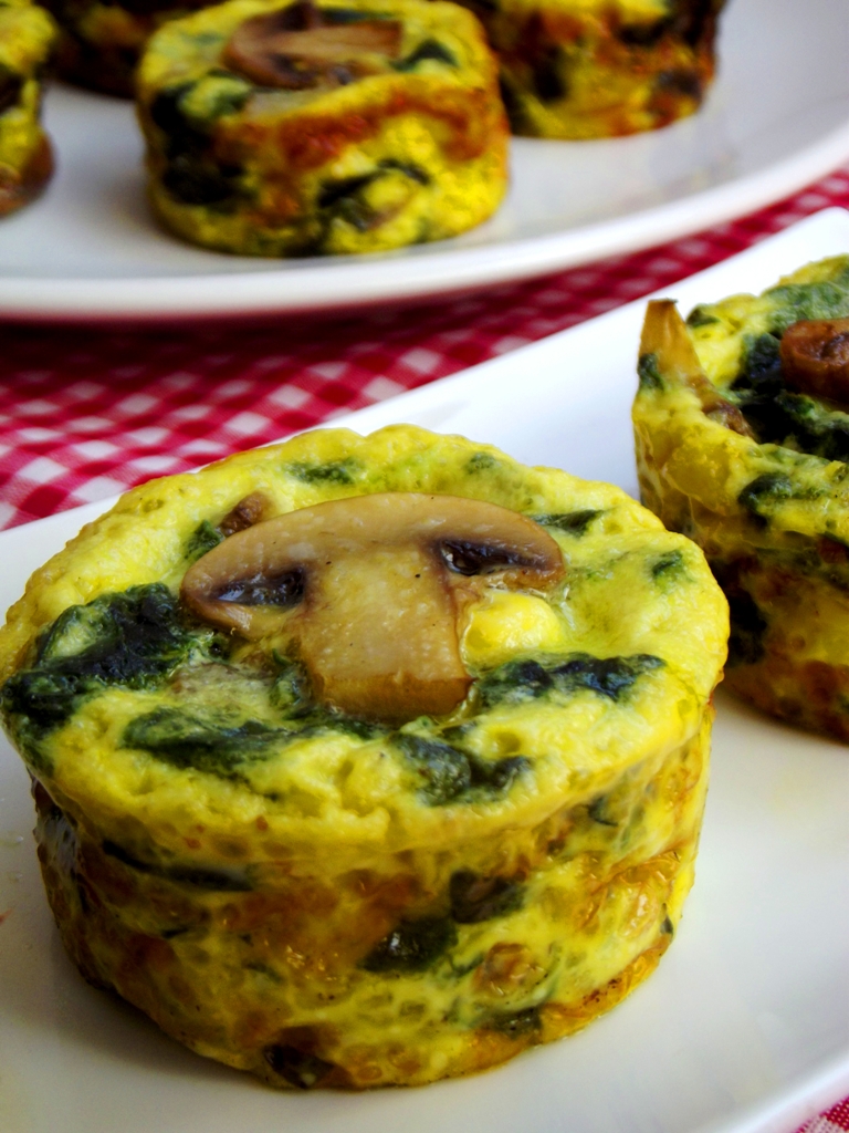 Mini quiches cu spanac