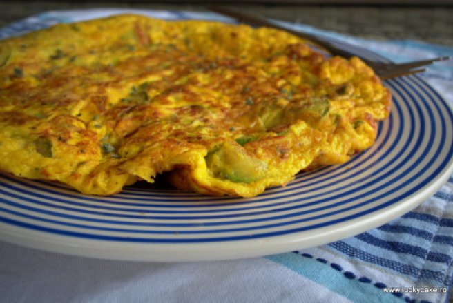 Fritatta cu iaurt si dovlecei