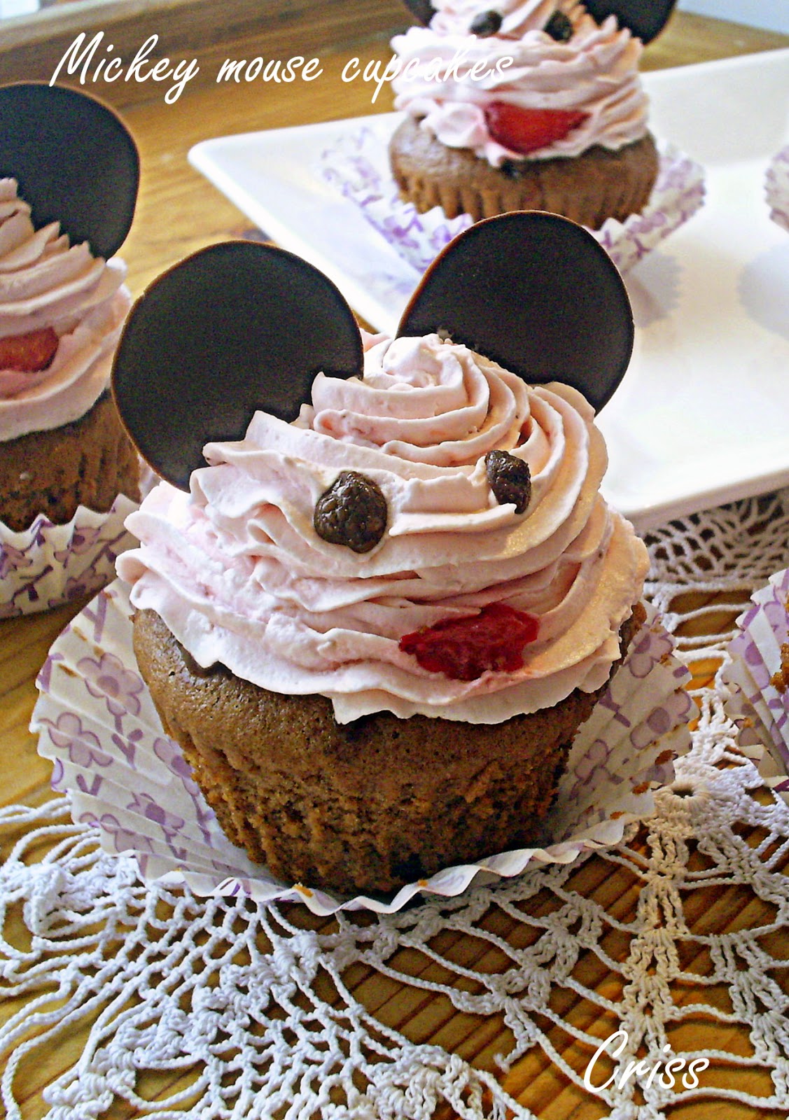 Mickey mouse cupcakes