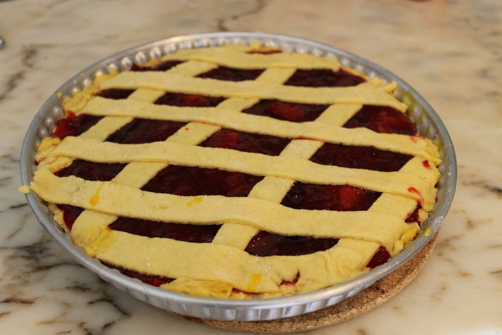 Tarta cu gem de prune