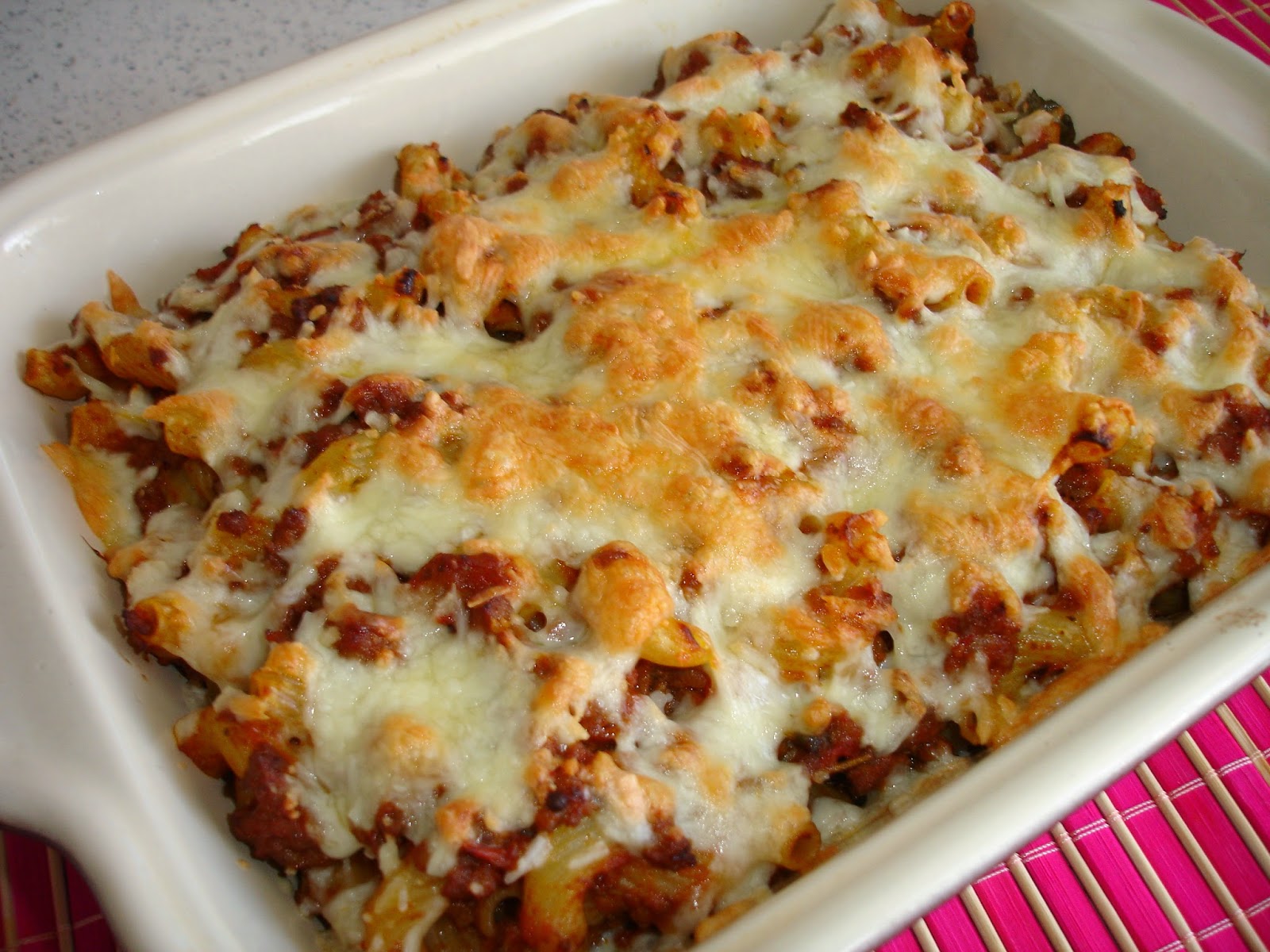 Paste bolognese gratinate