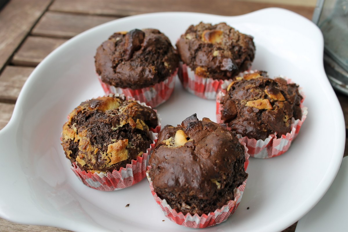 Muffins cu bucati de ciocolata