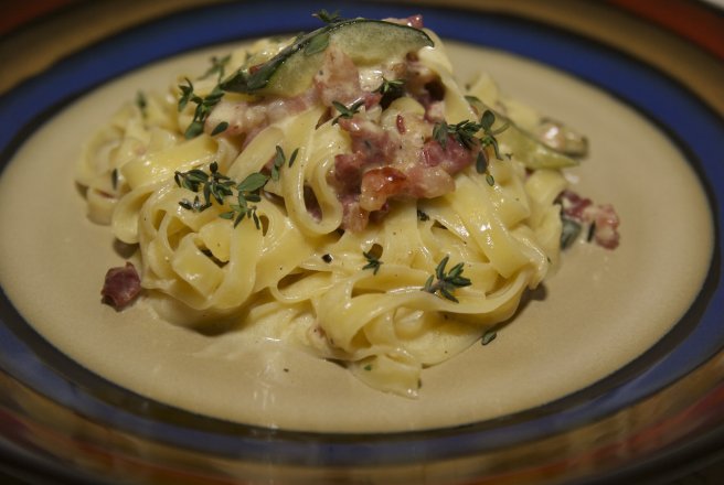 Carbonara cu dovlecei