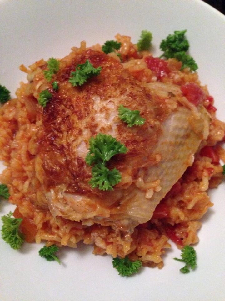 Arroz con Pollo (Orez cu pui in stil cubanez)