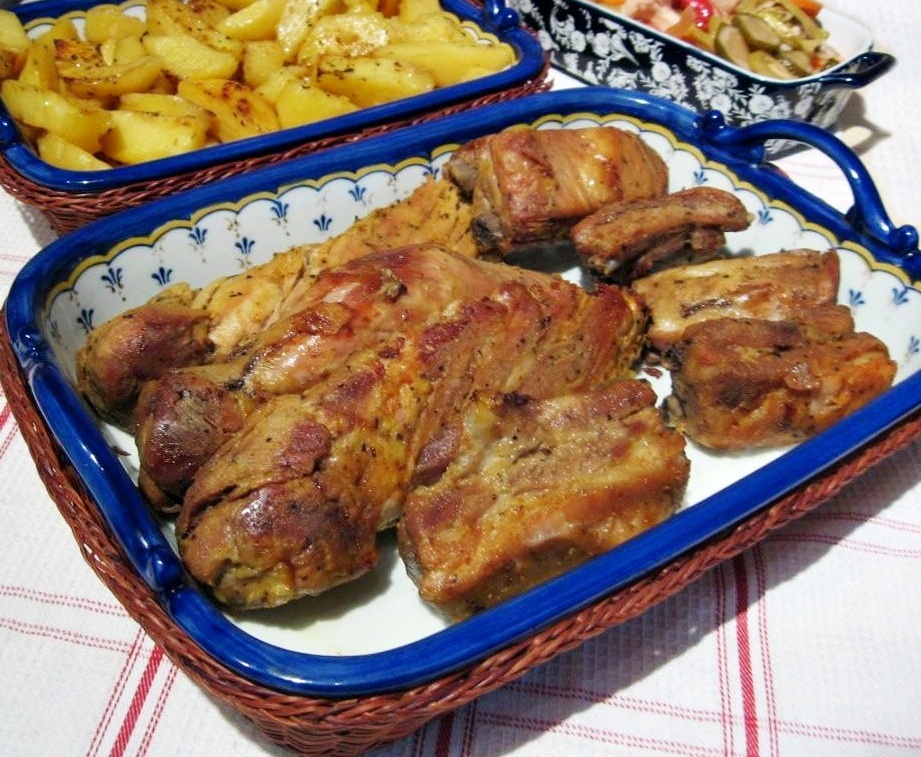 Friptura de porc, in crusta de mustar