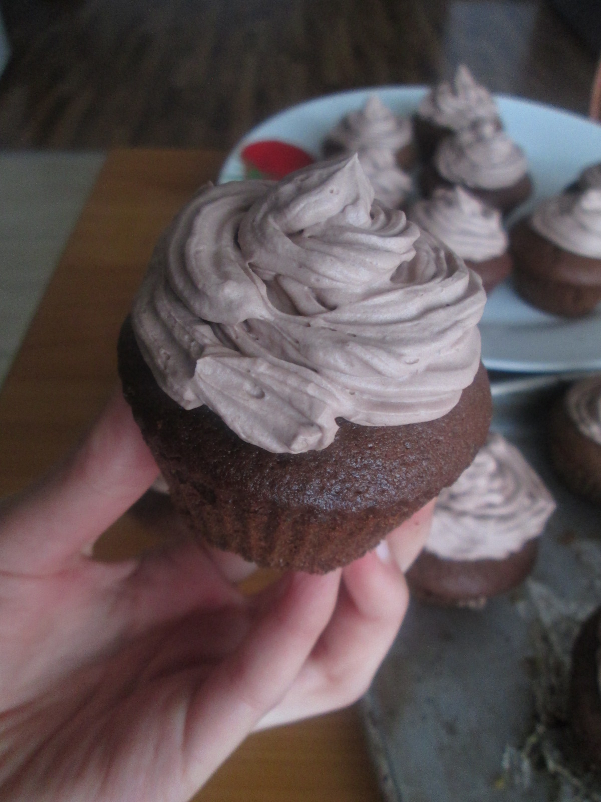 Briose cu snickers ( Snickers cupcakes)