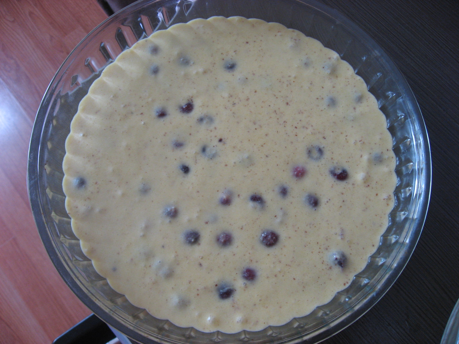 Clafoutis cu cirese si green sugar