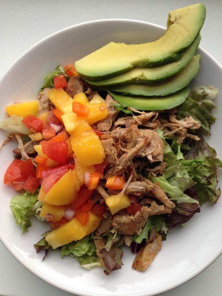 Carnitas cu salsa de mango- varianta dietetica