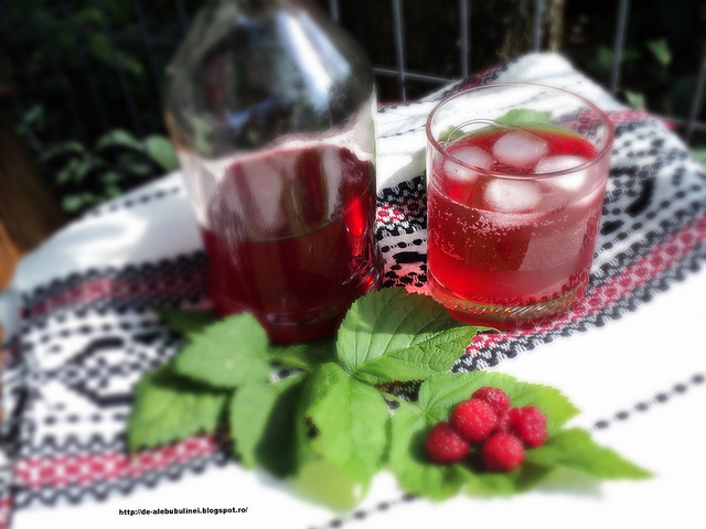 Sirop de zmeura, la rece