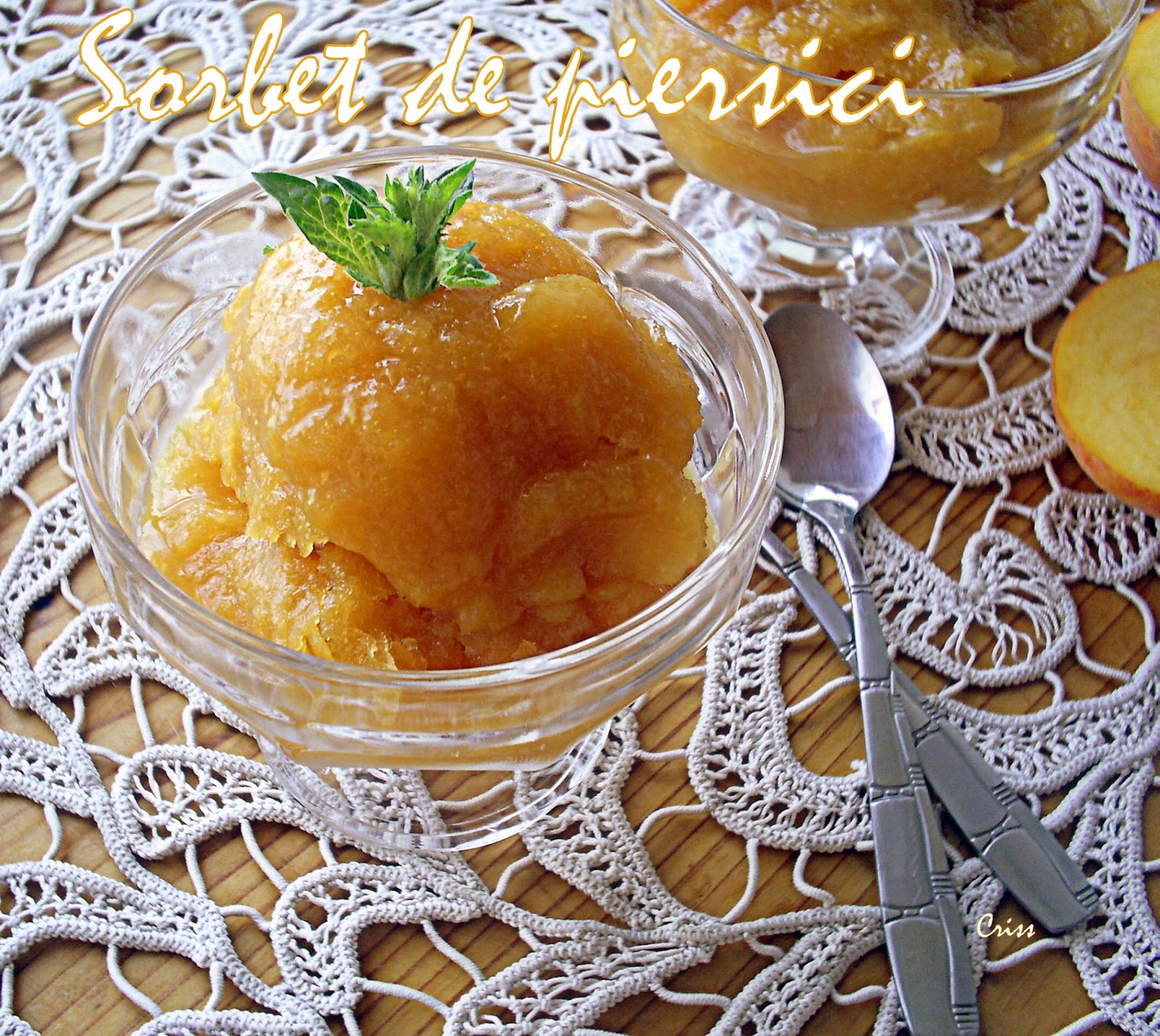 Sorbet de piersici