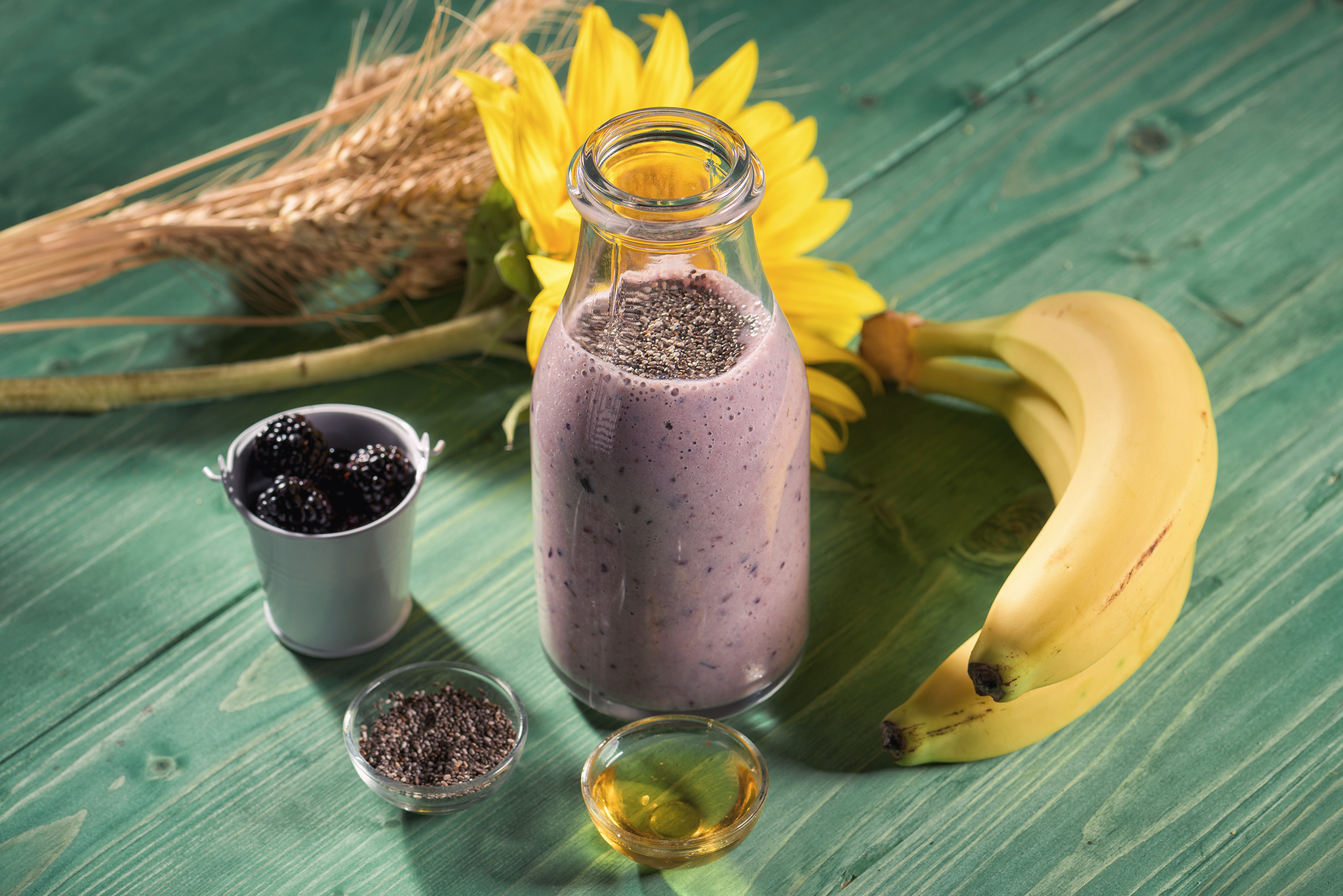 Smoothie energizant cu mure