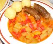 Mâncărică de legume cu cârnaţi afumaţi-10