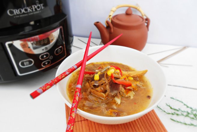 Supa de rata in stil asiatic la slow cooker Crock-Pot