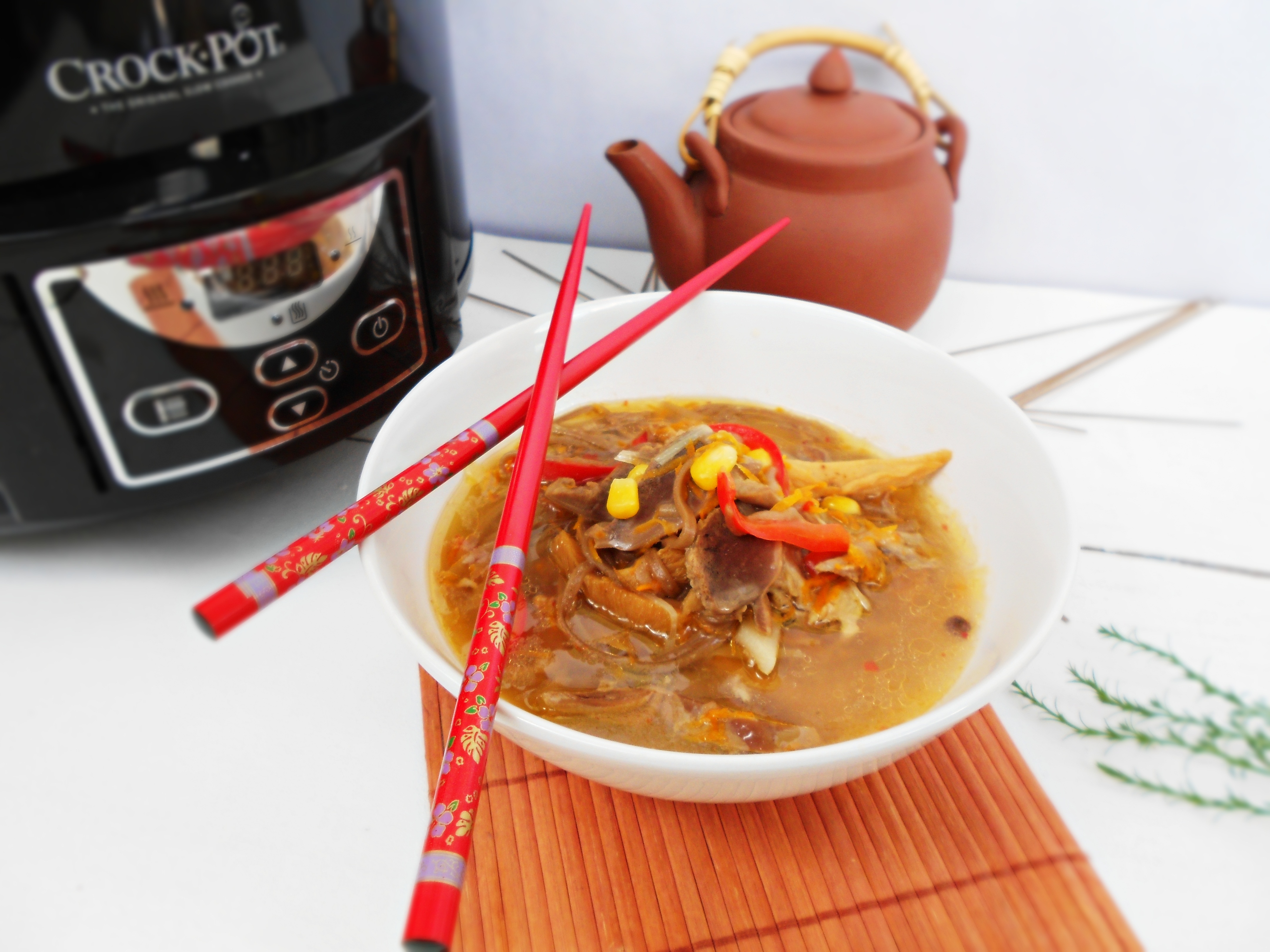 Supa de rata in stil asiatic la slow cooker Crock-Pot