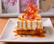 Prajitura cu mango caramelizat, crema de vanilie si frisca-11