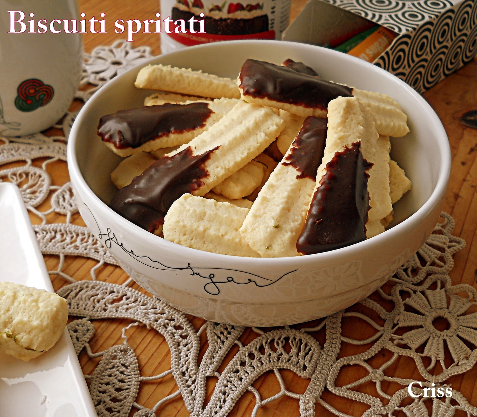 Biscuiti spritati, fara zahar