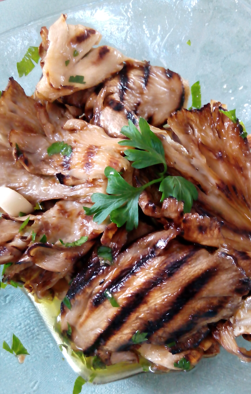 Pleurotus pe gratar(la grill)