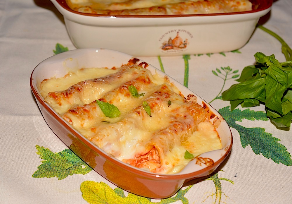 Cannelloni cu carne de pui