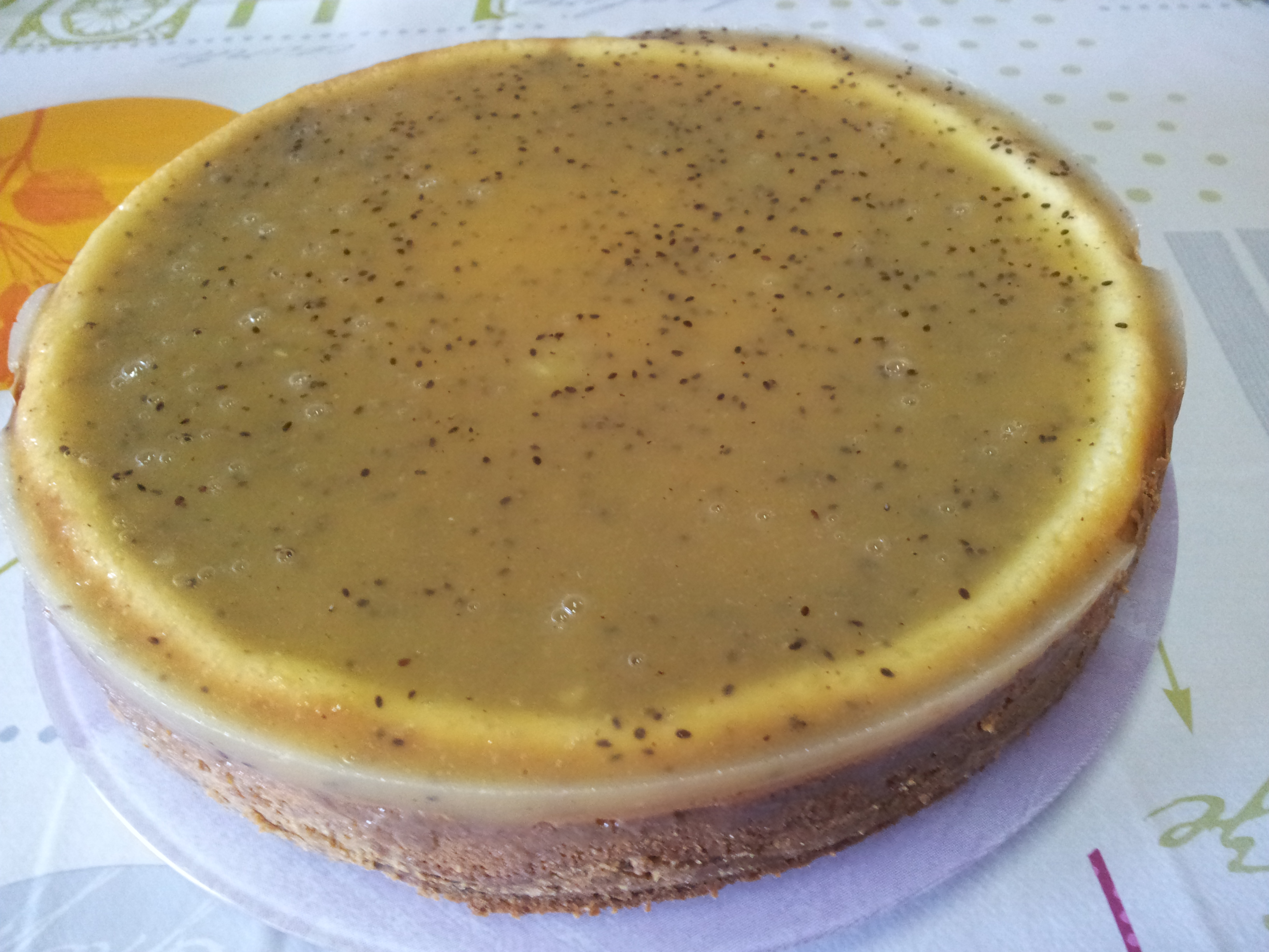 Cheescake cu jeleu de kiwi