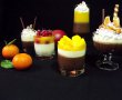 Panna cotta cu ciocolată,cu vanilie şi jeleu de mango-4