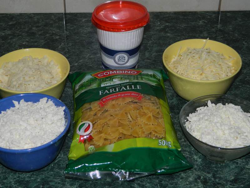 Farfalle quatro formaggi