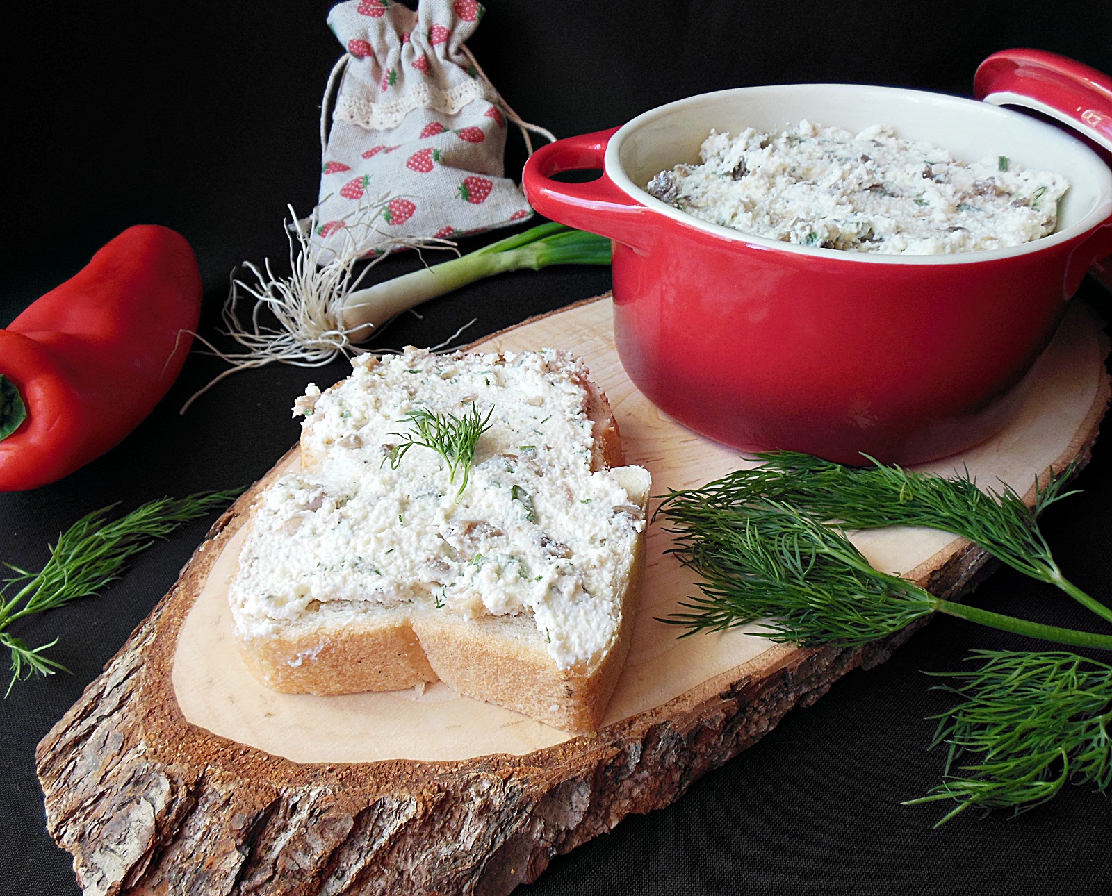 Crema de branza cu ciuperci