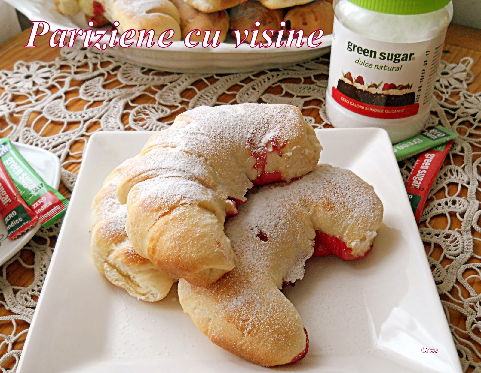 Pariziene cu visine (fara zahar)