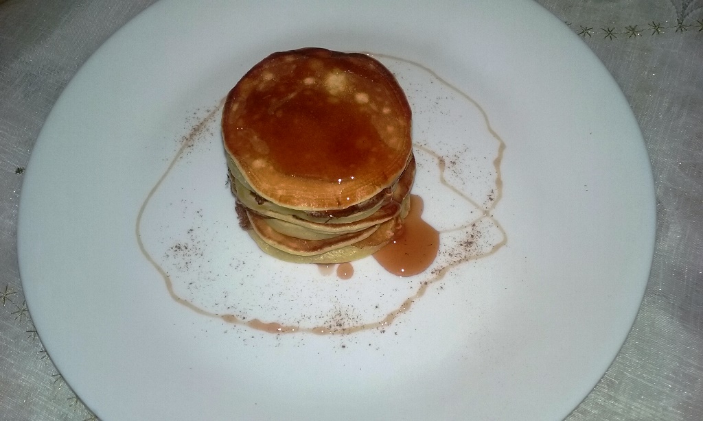 Mini pancakes cu branza dulce