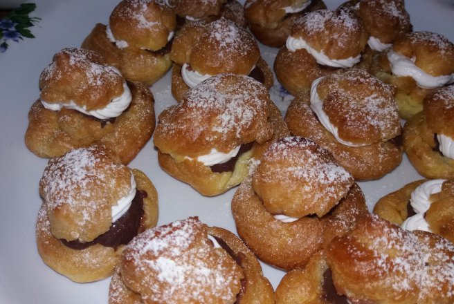 Choux a la creme facute acasa