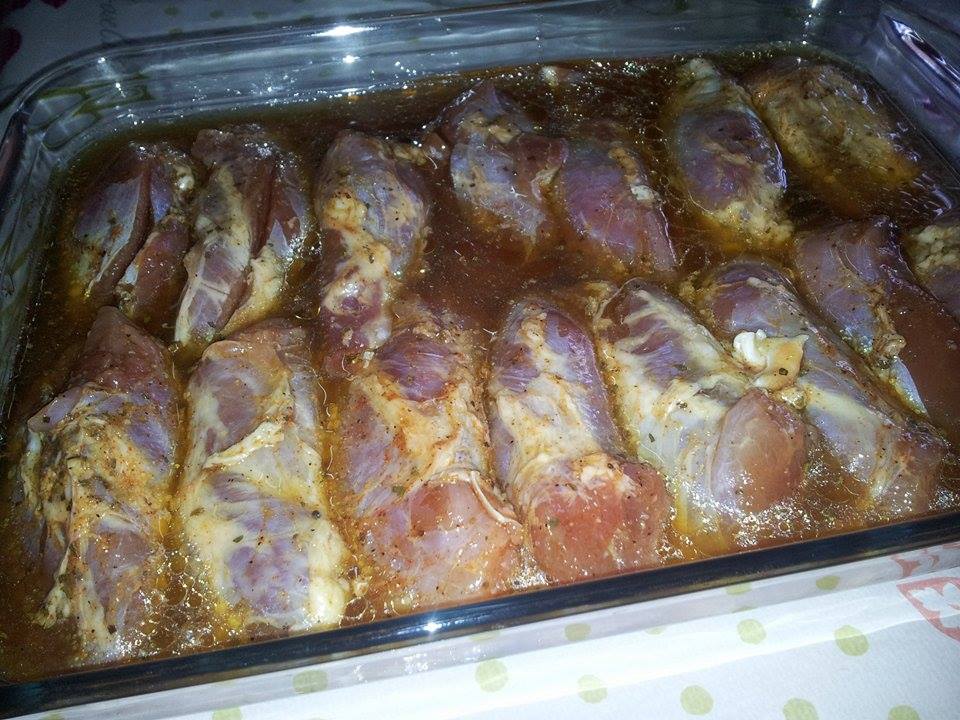 Friptura din carne frageda de porc cu bere la cuptor