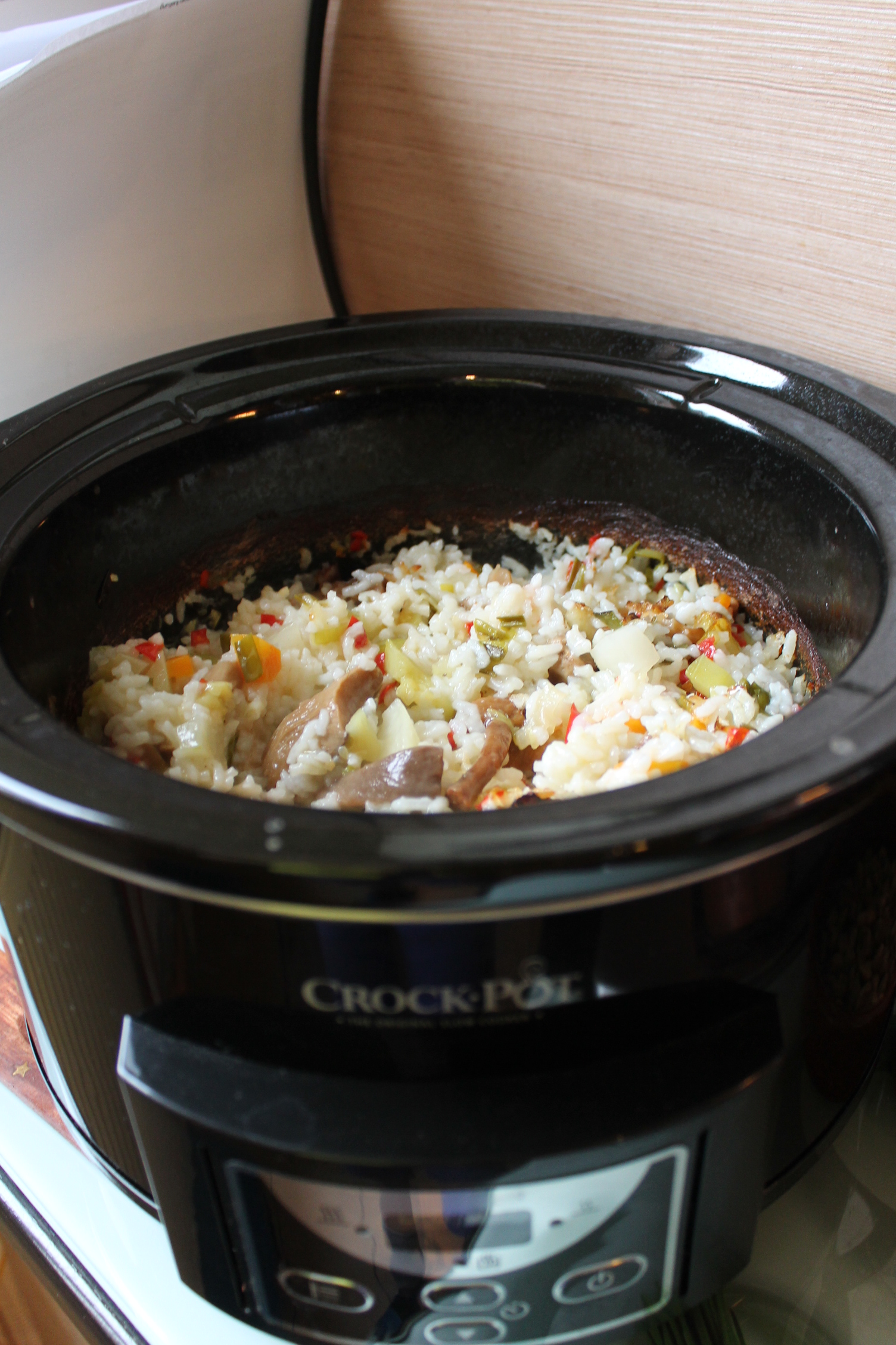 Orez cu legume la slow cooker Crock-Pot 4,7 L