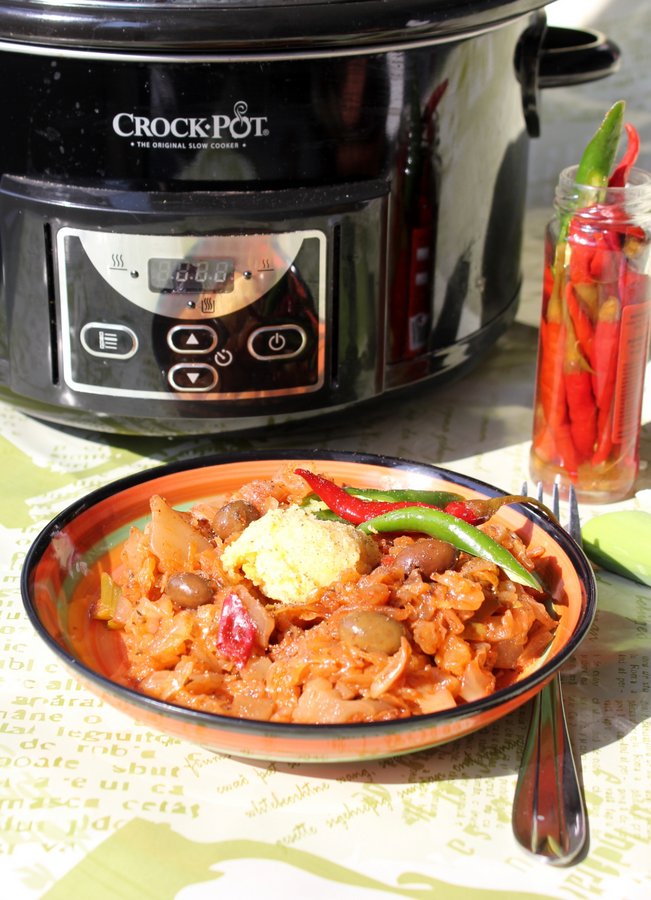 Varza picanta la slow cooker slow cooker Crock-Pot