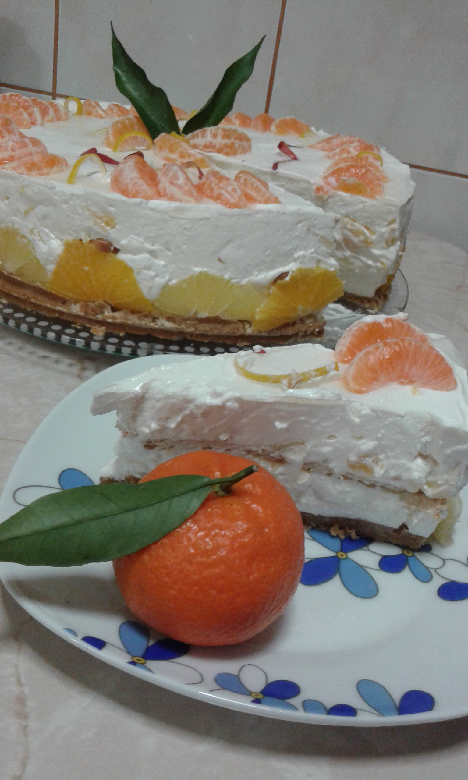 Cheesecake cu clementine