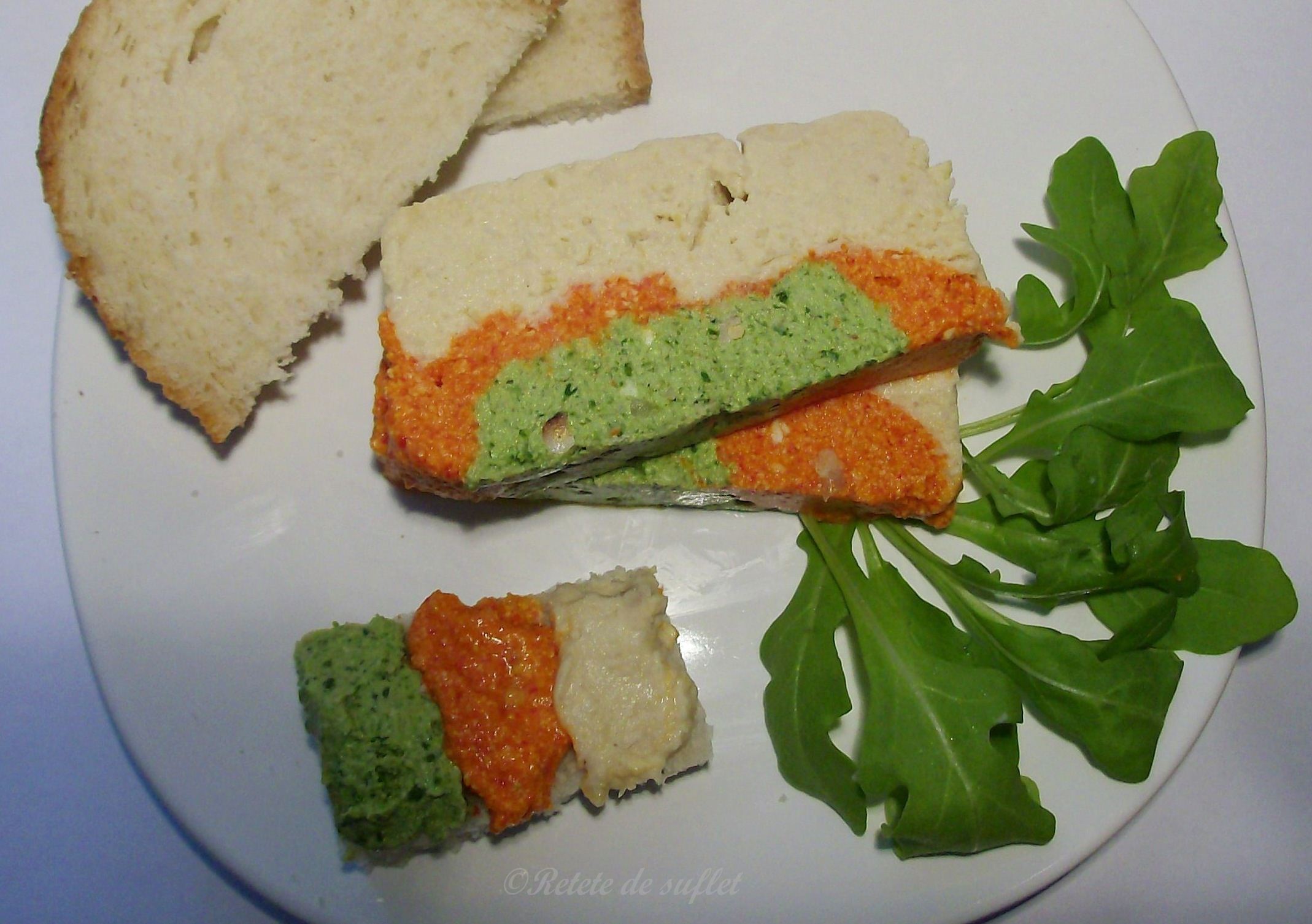 Pate vegetal tricolor