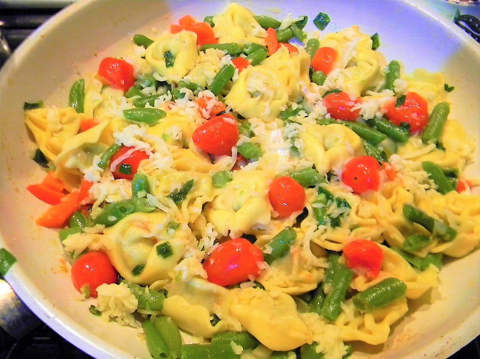 Tortelloni cu fasole verde