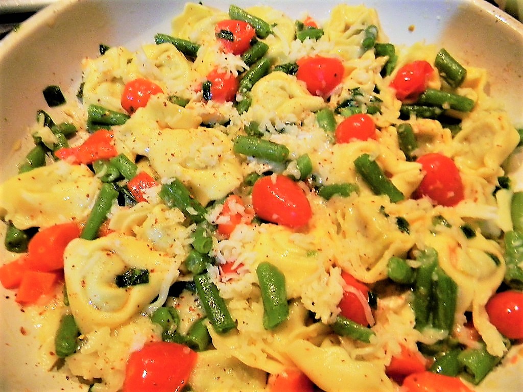 Tortelloni cu fasole verde