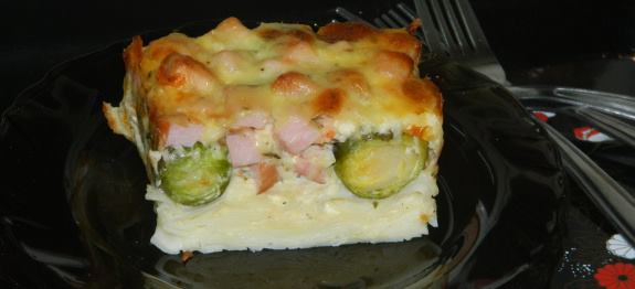 Gratin cu varza de Bruxelles