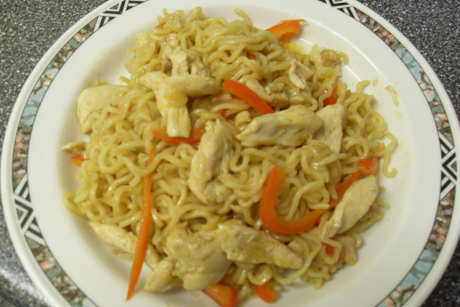 Chicken noodles