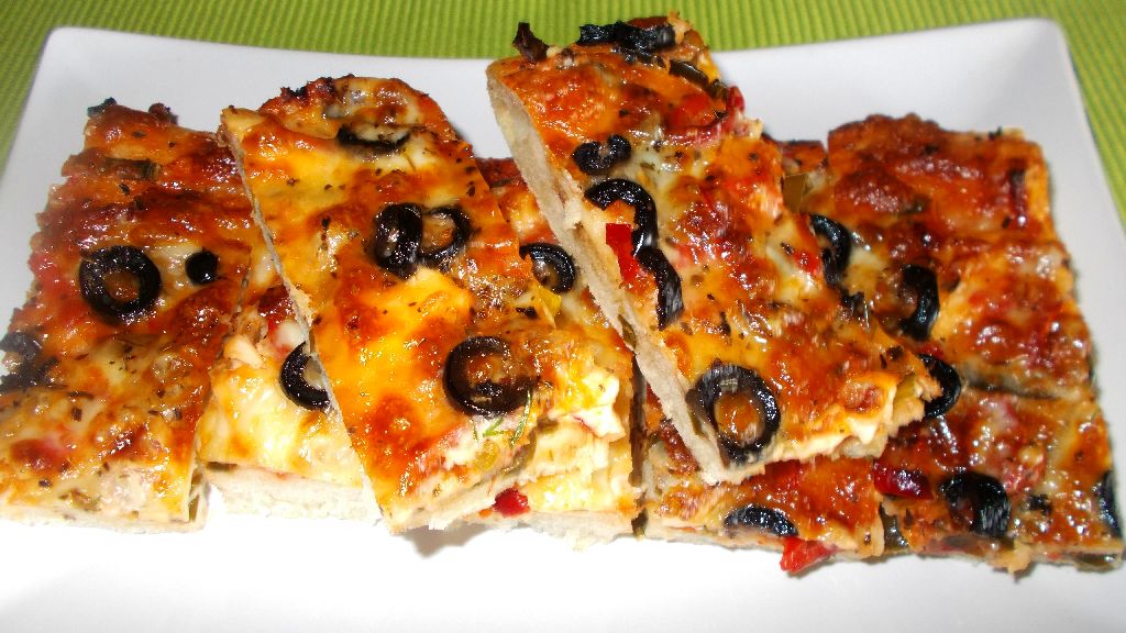 Pizza lacto-vegetariana