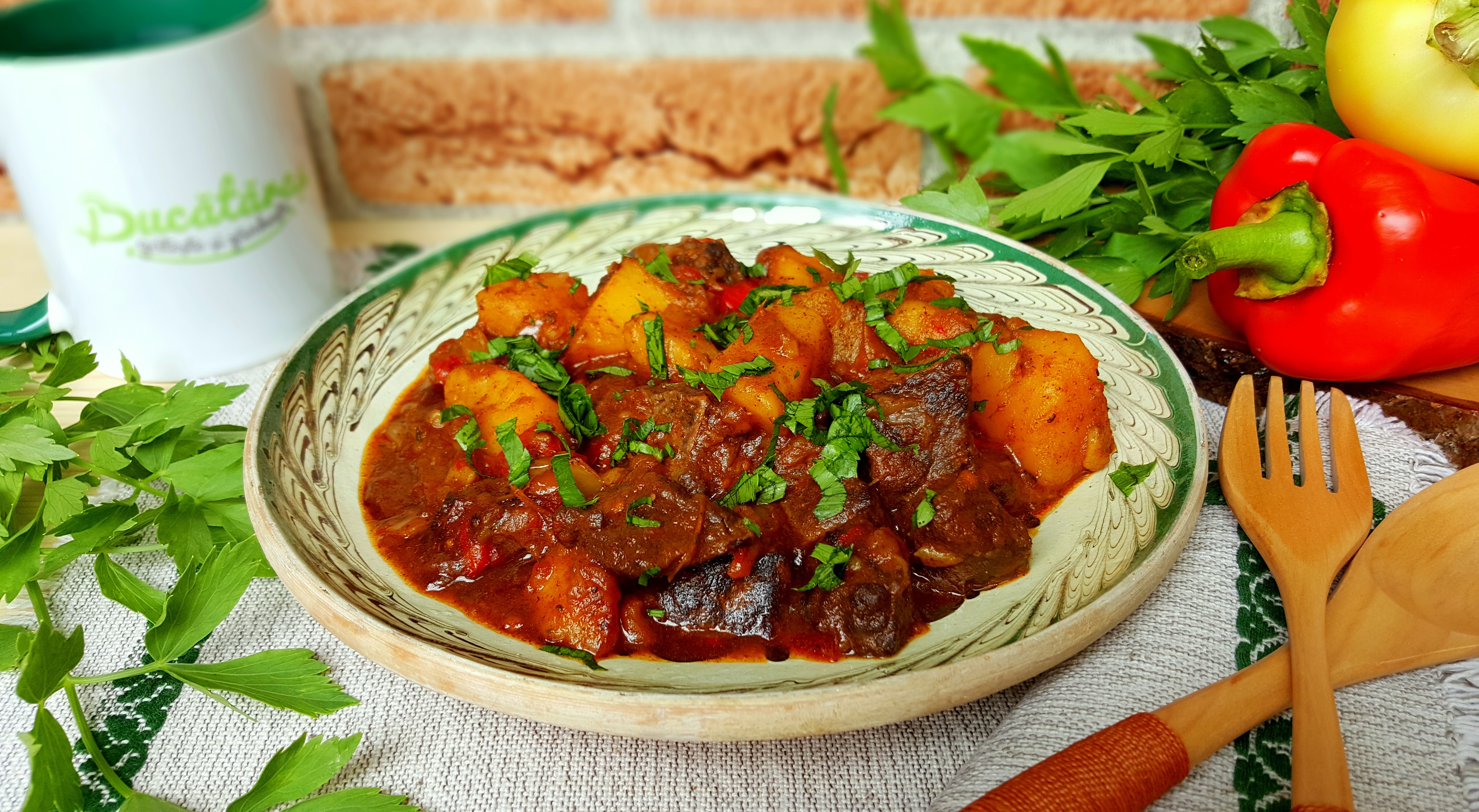 Tocanita de legume cu organe de vitel