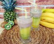 Smoothie cu ananas, kiwi si banane-7