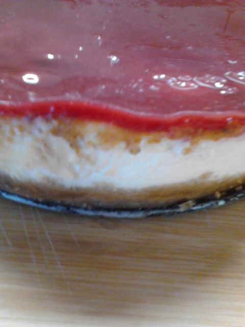 Desert cheesecake cu zmeura