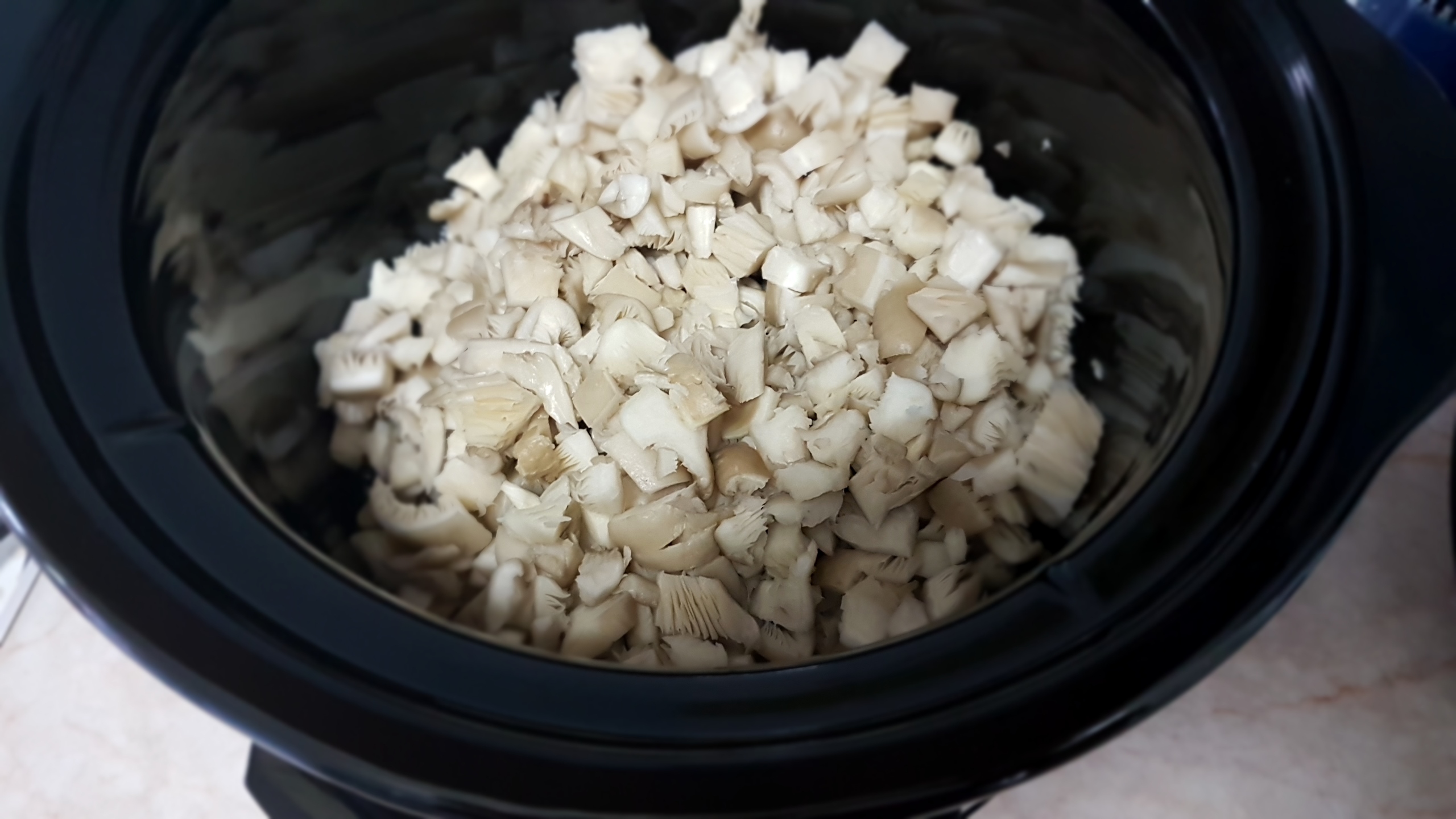 Tocanita de pleurotus la slow cooker Crock-Pot