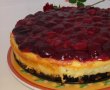 Desert cheesecake copt, cu cirese-16