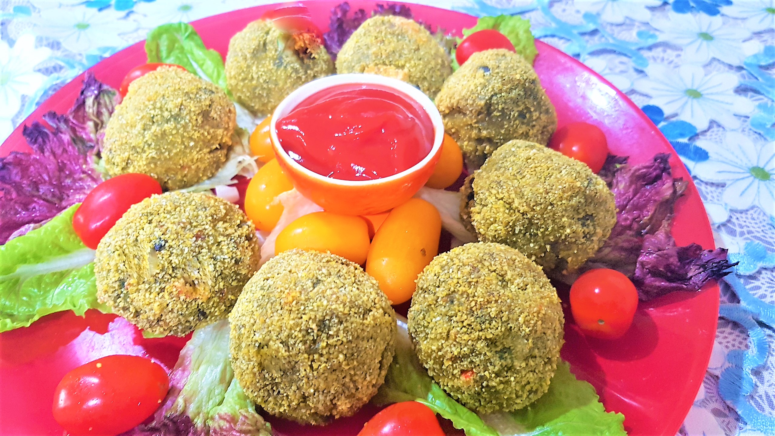 Arancini cu orez, spanac si surimi - chiftelute de orez Mihaela