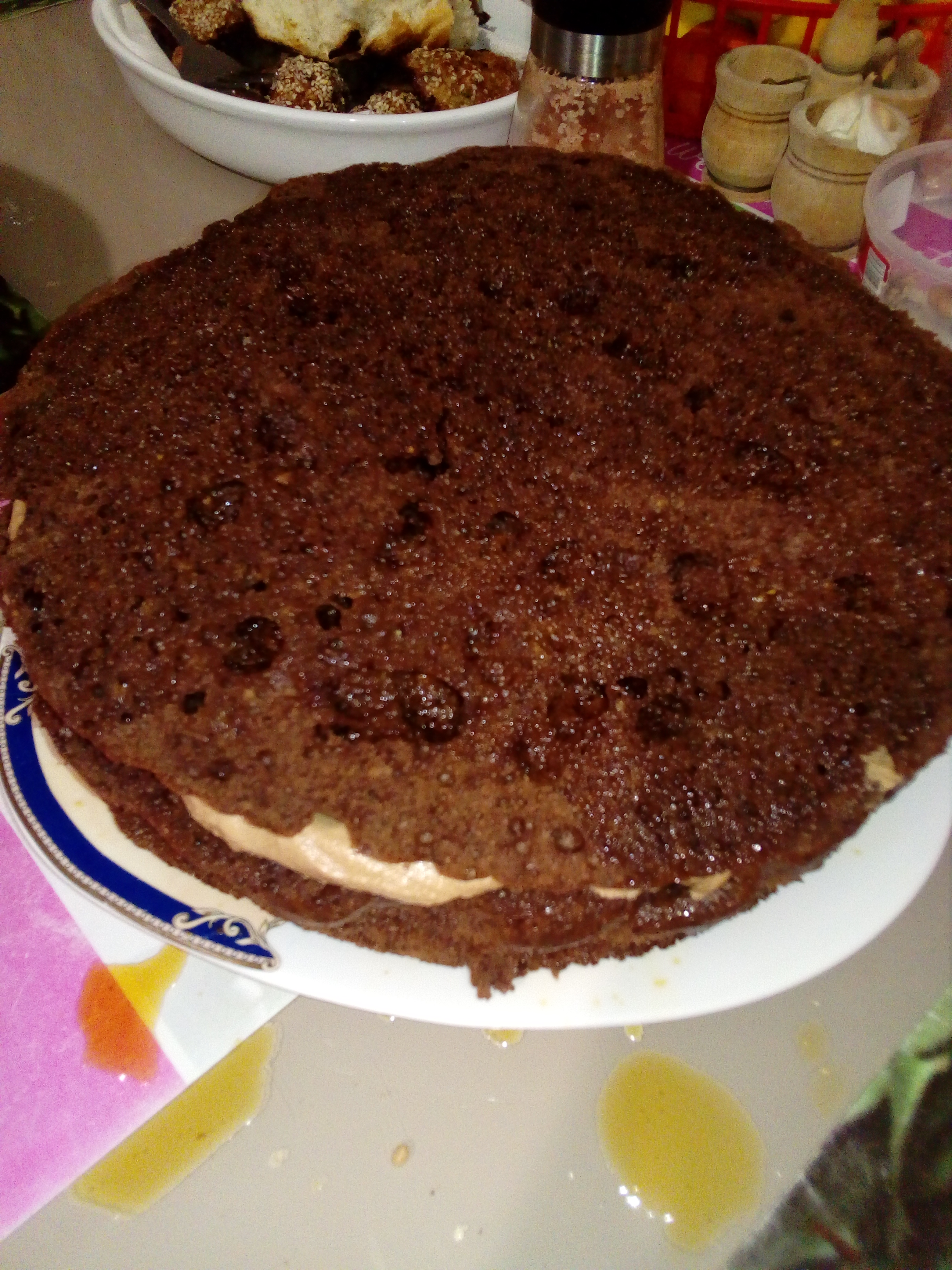 Desert tort de ciocolata si portocale