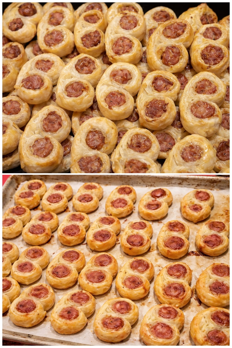 Aperitiv ochelari din foietaj cu carnaciori