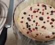 Desert tort cu crema bavareza de ciocolata si fructe de padure-11