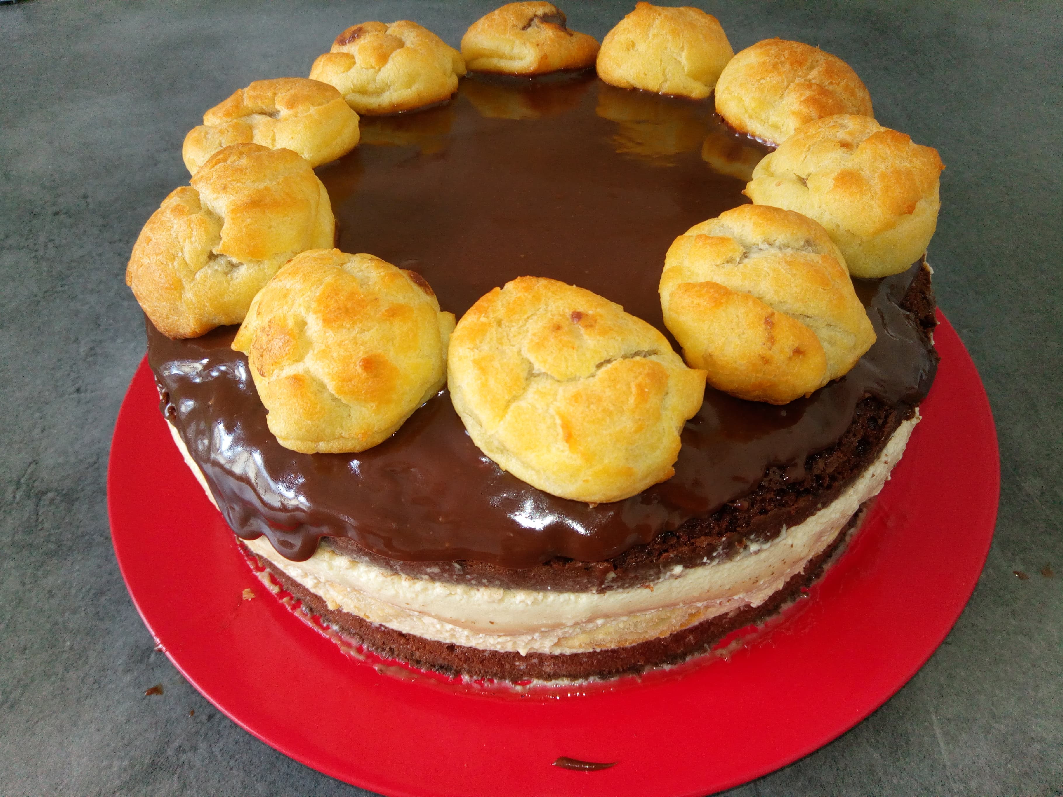 Desert tort profiterol