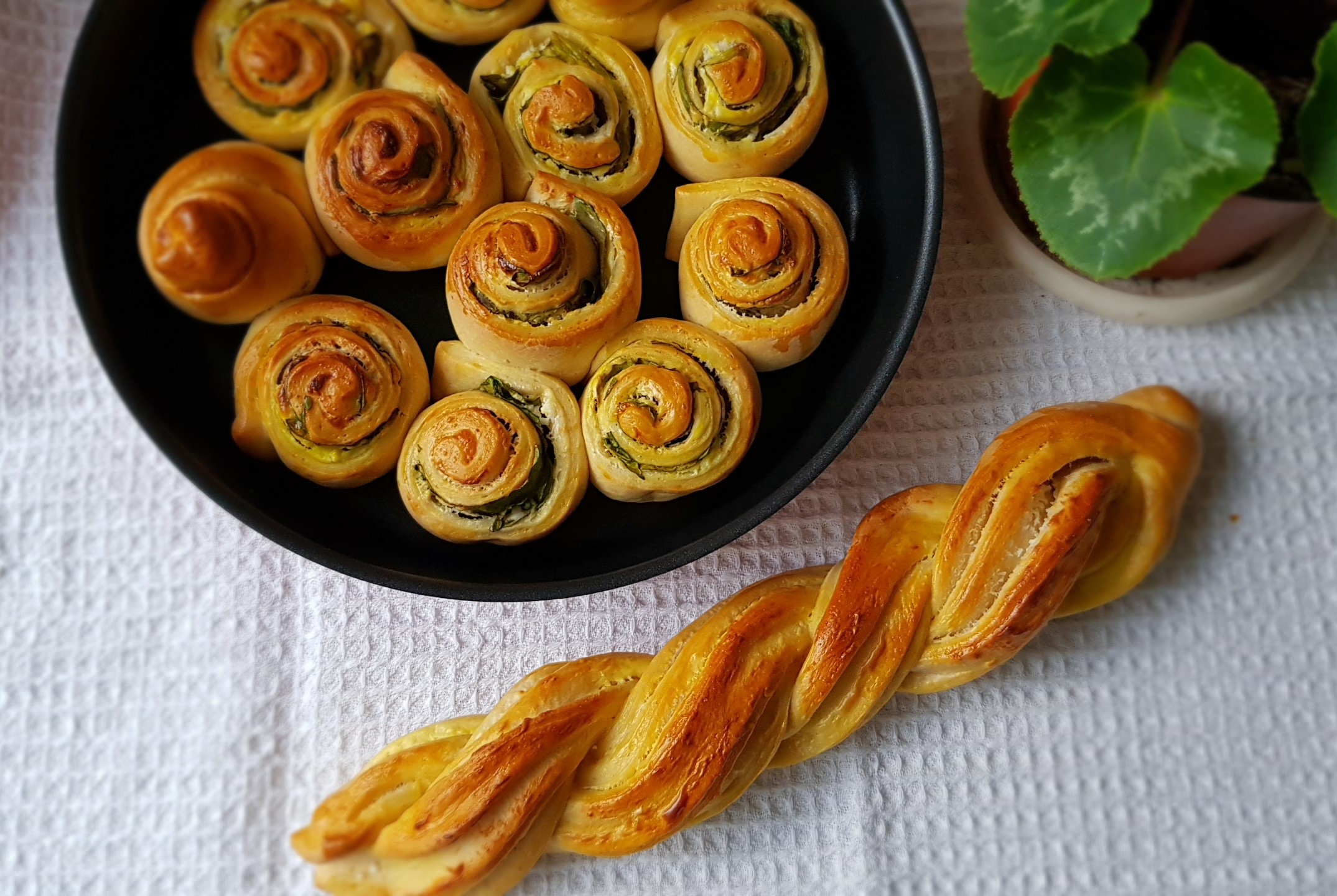 Spirale cu feta si spanac